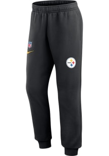 Nike Pittsburgh Steelers Mens Black Sideline Club Fleece Sweatpants