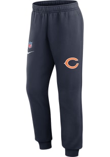 Nike Chicago Bears Mens Navy Blue Sideline Club Fleece Sweatpants