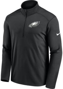 Nike Philadelphia Eagles Mens Black PACER Long Sleeve 1/4 Zip Pullover