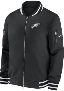 Nike Philadelphia Eagles Mens Teal Sideline Coach Bomber Medium Weight Jacket