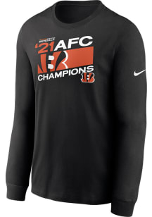 Nike Cincinnati Bengals Black SBLVI CONFERENCE CHAMPIONS Long Sleeve T Shirt