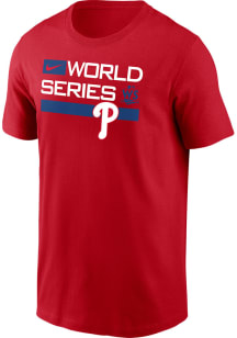 Nike Philadelphia Phillies Red 2022 World Series AC Dugout Short Sleeve T Shirt