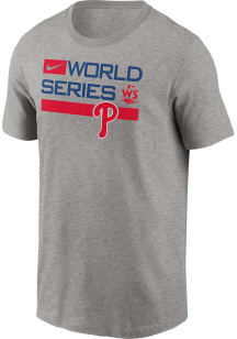 Nike Philadelphia Phillies Grey 2022 World Series AC Dugout Short Sleeve T Shirt