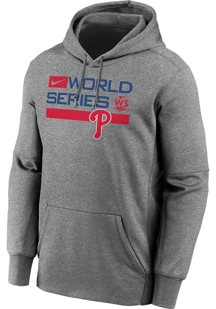 Philadelphia Phillies Hoodie Mens L Gray Nike Swoosh World Series 2022  Dugout