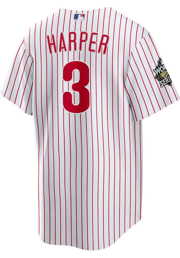 3 Bryce Harper Philadelphia Phillies Stitched Jersey - 2022 World Ser -  Dgear