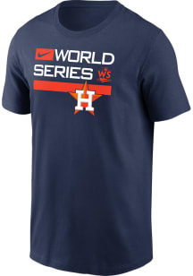 Nike Houston Astros Navy Blue 2022 World Series Dugout Logo Short Sleeve T Shirt