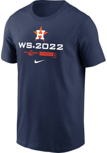 Nike Houston Astros Navy Blue 2022 WS Participant Short Sleeve T Shirt