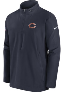 Nike Chicago Bears Mens Navy Blue Sideline Coaches Light Weight Jacket