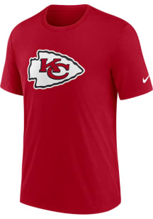 Nike Kansas City Chiefs Red REWIND LOGO Short Sleeve Fashion T Shirt