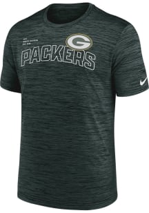 Nike Green Bay Packers Green VELOCITY ARCH Short Sleeve T Shirt