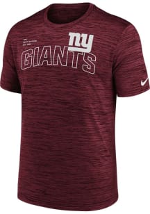 Nike New York Giants Red VELOCITY ARCH Short Sleeve T Shirt