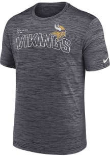 Nike Minnesota Vikings Black VELOCITY ARCH Short Sleeve T Shirt