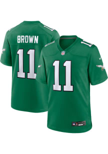 AJ Brown  Nike Philadelphia Eagles Kelly Green Alternate Game Football Jersey