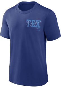Nike Texas Rangers Blue Cooperstown Short Sleeve Fashion T Shirt