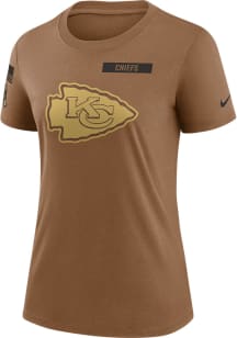 Nike Kansas City Chiefs Womens Brown Salute to Service Short Sleeve T-Shirt