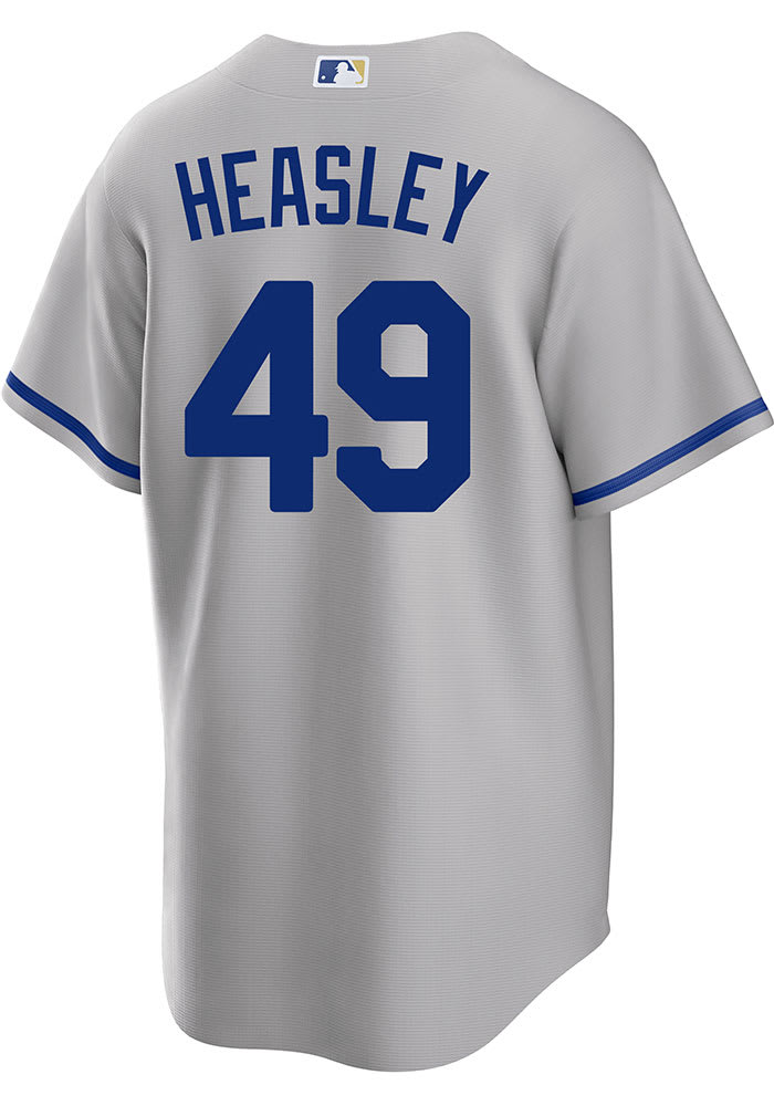 Men's Nike Salvador Perez Gray Kansas City Royals Name & Number T-Shirt 