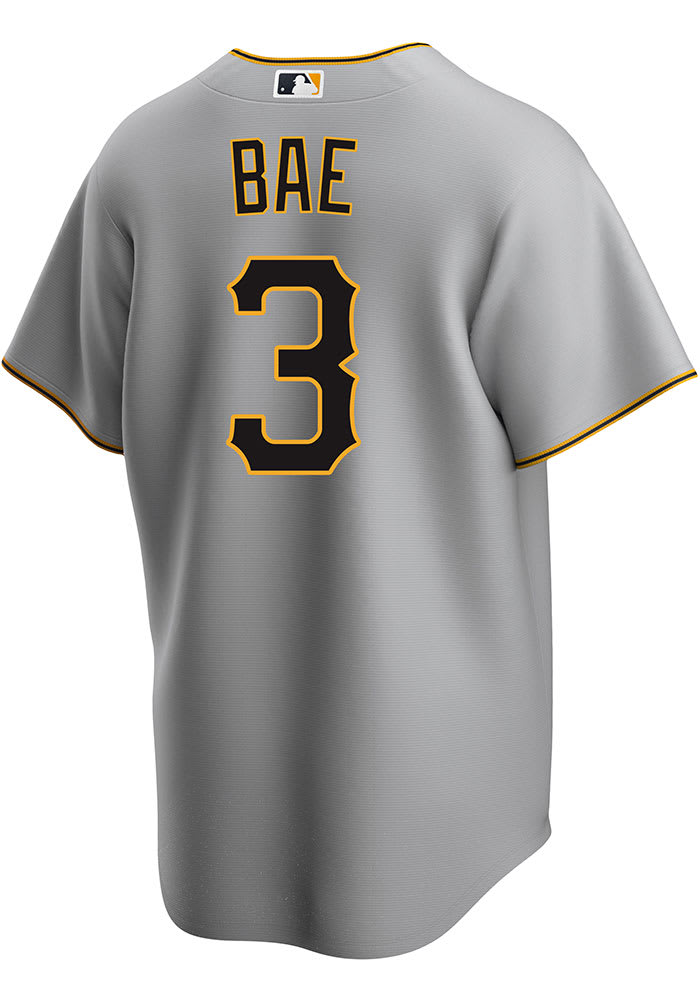 Men's Majestic Gray Pittsburgh Pirates Away Official Cool Base Jersey