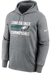 Nike Philadelphia Eagles Mens Grey 2022 Conference Champions Hood