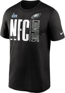 Nike Philadelphia Eagles Black 2022 Conference Champions Short Sleeve T Shirt
