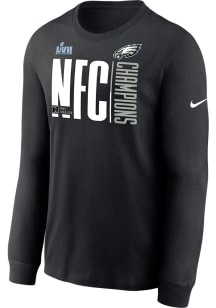Nike Philadelphia Eagles Black 2022 Conference Champions Long Sleeve T Shirt