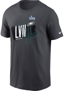 Nike Philadelphia Eagles Grey 2022 Super Bowl Bound Short Sleeve T Shirt