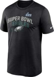 Nike Philadelphia Eagles Black 2022 Super Bowl Bound Short Sleeve T Shirt