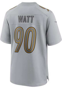 TJ Watt  Nike Pittsburgh Steelers Grey ATMOSPHERE Football Jersey