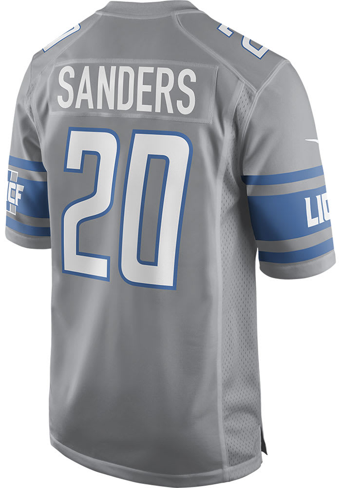 Men's Starter Barry Sanders Blue Detroit Lions Special Teams T-Shirt