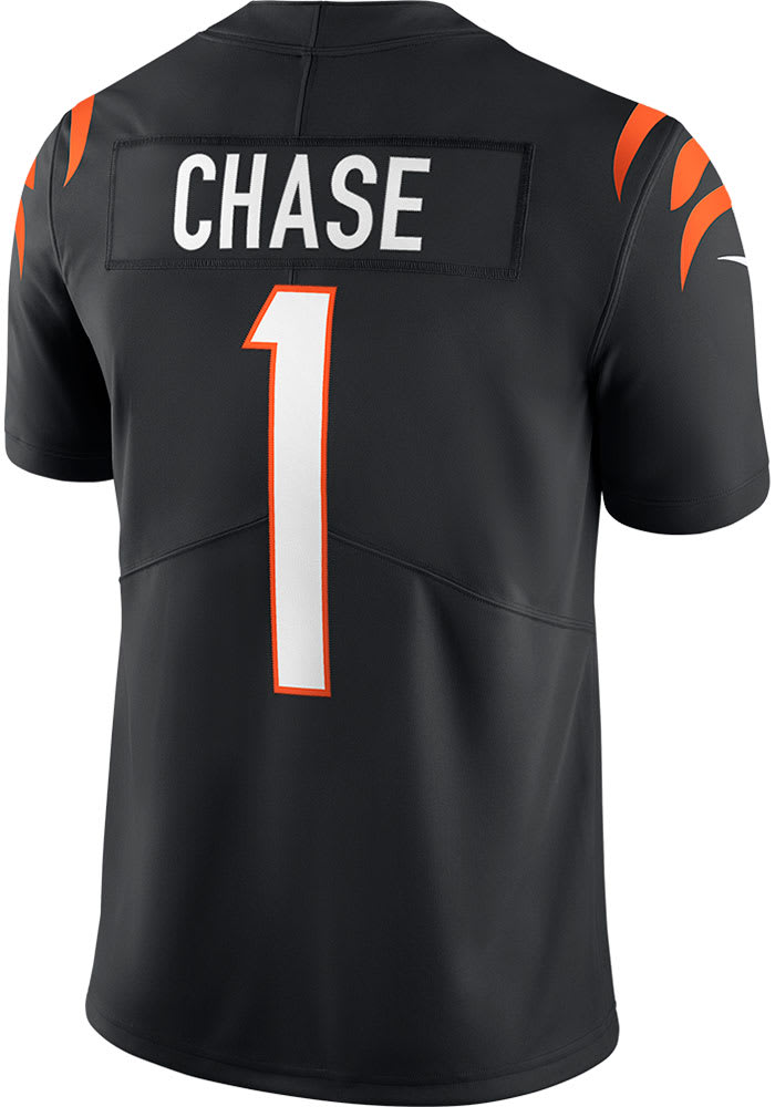 Ja'Marr Chase Cincinnati Bengals Mens HOME Limited Football Jersey - BLACK