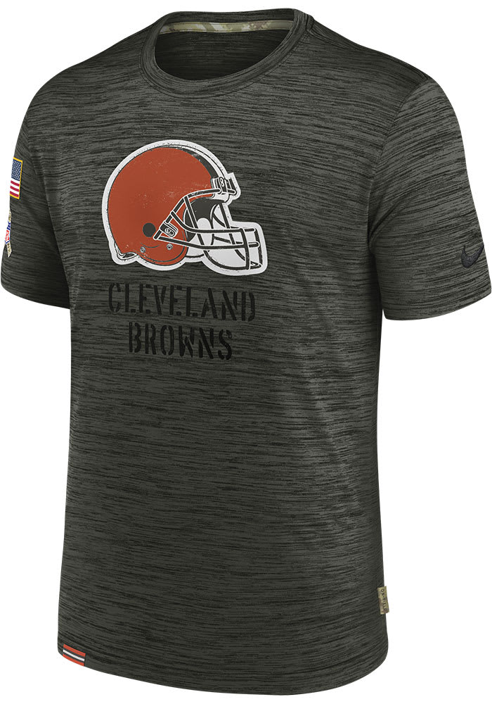 Olive Men's Nick Chubb Cleveland Browns Limited 2022 Salute To Service  Jersey