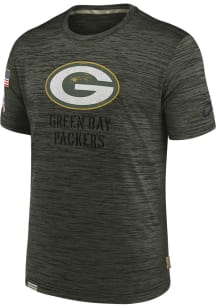 Nike Green Bay Packers Olive SALUTE TO SERVICE Short Sleeve T Shirt