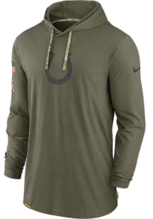 Nike Indianapolis Colts Mens Olive SALUTE TO SERVICE Hood