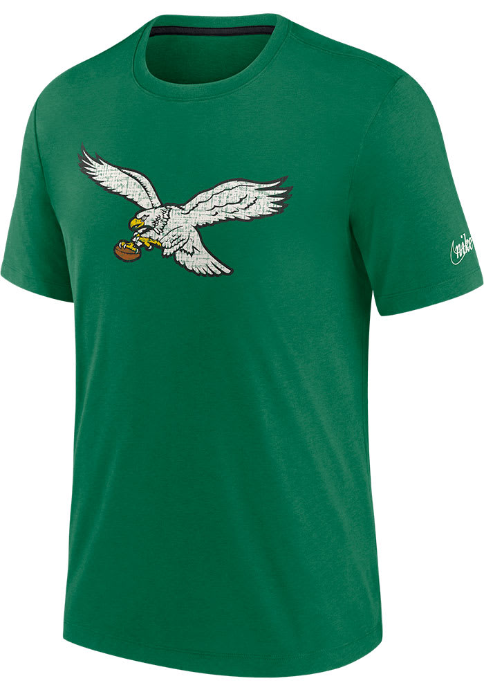 Nike Philadelphia Eagles Kelly Green HISTORIC Short Sleeve Fashion T Shirt