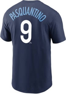 Vinnie Pasquantino Kansas City Royals Navy Blue Name Number Short Sleeve Player T Shirt