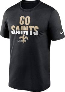 Nike New Orleans Saints Black Local Phrase Legend Short Sleeve T Shirt
