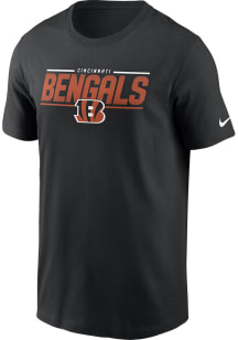 Nike Cincinnati Bengals Black TEAM MUSCLE Short Sleeve T Shirt