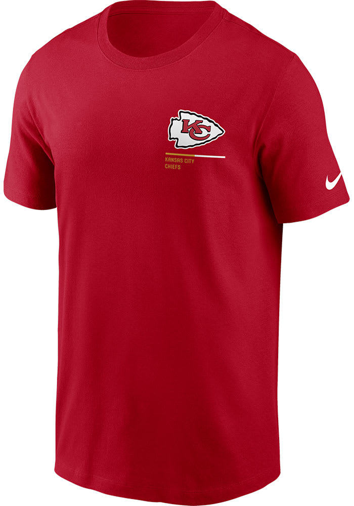 Nike Kansas City Chiefs Red TEAM INCLINE Short Sleeve T Shirt