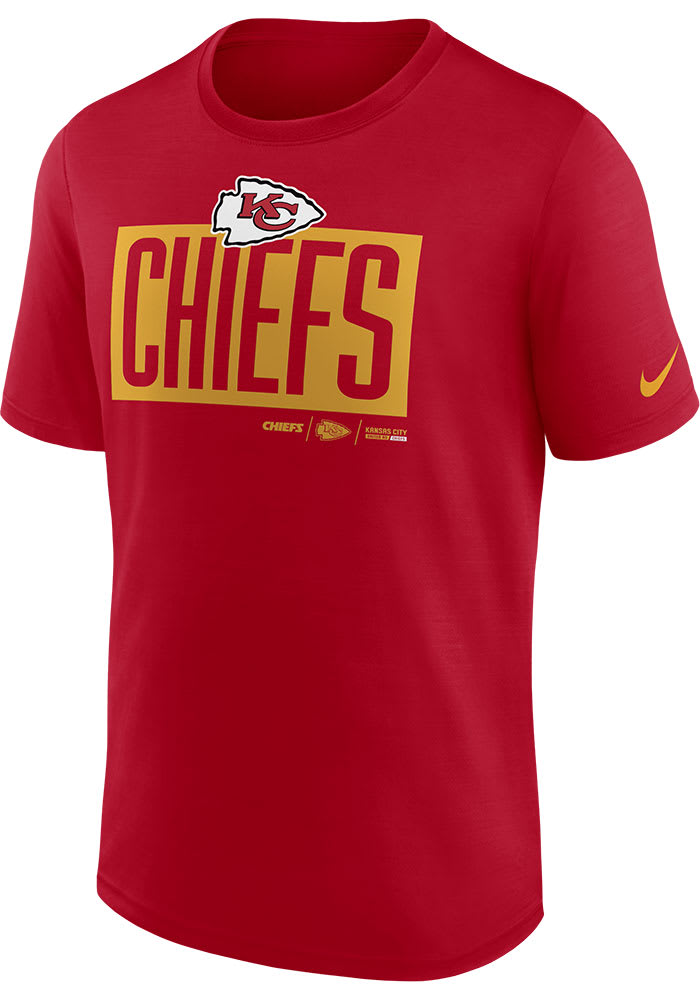 Nike Kansas City Chiefs Red EXCEED Short Sleeve T Shirt