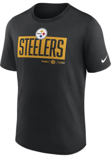 Nike Pittsburgh Steelers Black EXCEED Short Sleeve T Shirt