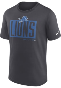 Nike Detroit Lions Grey EXCEED Short Sleeve T Shirt