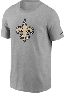 Nike New Orleans Saints Grey Logo Essential Short Sleeve T Shirt