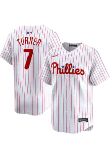Trea Turner Nike Philadelphia Phillies Mens White Home Limited Baseball Jersey