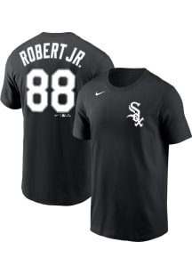 Luis Robert Chicago White Sox Black Home Short Sleeve Player T Shirt