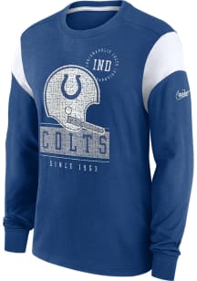 Nike Indianapolis Colts Blue HISTORIC SLEEVE STRIPE Long Sleeve Fashion T Shirt