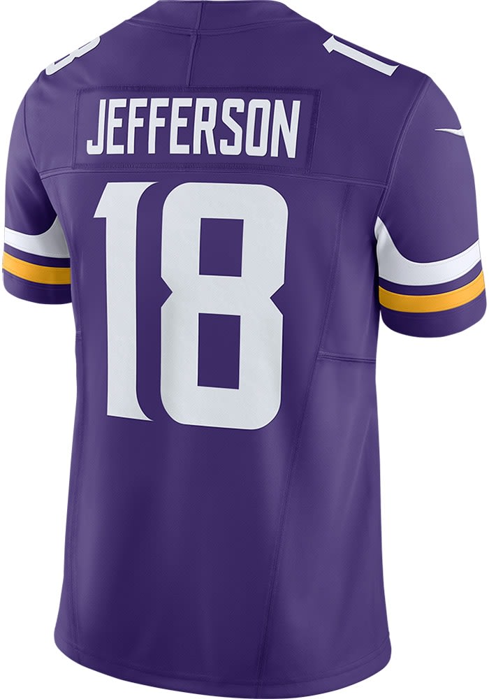 Men's Nike Justin Jefferson Purple Minnesota Vikings Vapor F.U.S.E. Limited  Jersey