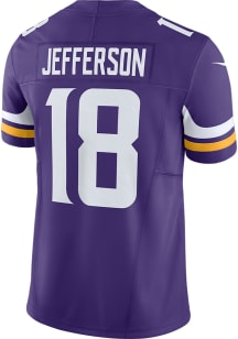 Justin Jefferson Nike Minnesota Vikings Mens Purple Vapor F.U.S.E. Limited Football Jersey