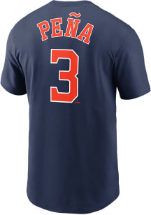Jeremy Pena Houston Astros Navy Blue Home Short Sleeve Player T Shirt