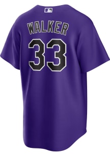 Larry Walker Colorado Rockies Mens Replica Alt Jersey - Purple