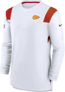 Nike Kansas City Chiefs White SIDELINE DRI-FIT PLAYER Long Sleeve T-Shirt
