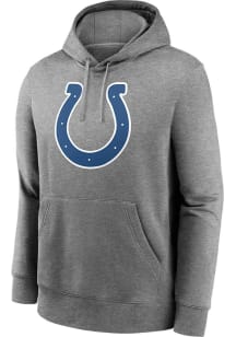 Nike Indianapolis Colts Mens Grey REWIND CLUB Long Sleeve Hoodie